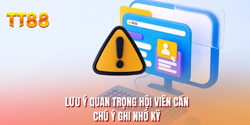 Lưu ý quan trọng hội viên cần chú ý ghi nhớ kỹ 